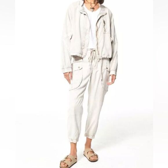 NWOT Young Fabulous & Broke Clara Utility Bomber Jacket Size S - Picture 2 of 12